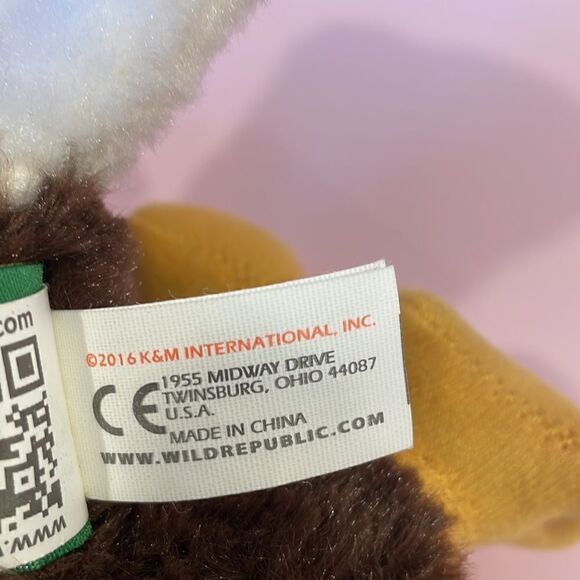 Wild Republic Bald Eagle Soft Brown White Plush Stuffed Animal 9" excellent use… - Picture 8 of 8